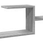 Preview: Wandregal Grau Sonoma 104x15x49 cm Holzwerkstoff