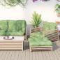 Preview: ARDEBO.de - Palettenkissen Blattmuster 60x61,5x10 cm Oxford-Gewebe