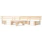 Preview: 4-tlg. Paletten-Lounge-Set mit Kissen in Grau Holz