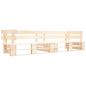 Preview: 2-tlg. Outdoor-Sofa-Set Paletten Kissen Sandfarben Kiefernholz