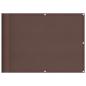 Preview: Balkon-Sichtschutz Braun 75x1000 cm 100 % Polyester-Oxford