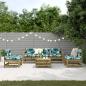 Preview: ARDEBO.de - 6-tlg. Garten-Lounge-Set mit Kissen Imprägniertes Kiefernholz