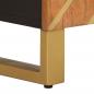 Preview: 2-tlg. Badschrank-Set Braun und Schwarz Massivholz Mango