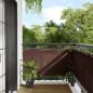 Preview: ARDEBO.de - Balkon-Sichtschutz Braun 75x800 cm 100 % Polyester-Oxford