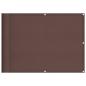 Preview: Balkon-Sichtschutz Braun 75x800 cm 100 % Polyester-Oxford