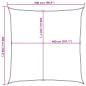 Preview: Sonnensegel Hellgrau 5x5 m 100% Polyester Oxford