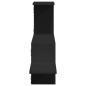 Preview: Wandregal Schwarz 104x15x49 cm Holzwerkstoff