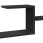 Preview: Wandregal Schwarz 104x15x49 cm Holzwerkstoff