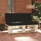 Preview: ARDEBO.de - Outdoor-Mittelsofa Paletten Imprägniertes Kiefernholz