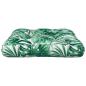Preview: Palettenkissen Blattmuster 60x61,5x10 cm Stoff