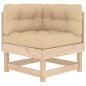 Preview: Ecksofa mit Kissen Massivholz Kiefer