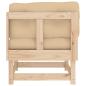 Preview: Ecksofa mit Kissen Massivholz Kiefer