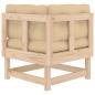 Preview: Ecksofa mit Kissen Massivholz Kiefer