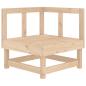 Preview: Ecksofa mit Kissen Massivholz Kiefer