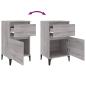 Preview: Nachttische 2 Stk. Grau Sonoma 40x35x70 cm