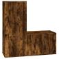 Preview: ARDEBO.de - 2-tlg. TV-Schrank-Set Räuchereiche Holzwerkstoff