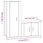 Preview: 2-tlg. TV-Schrank-Set Grau Sonoma Holzwerkstoff