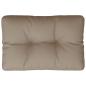 Preview: Palettenkissen Taupe 60x40x12 cm Stoff