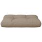 Preview: Palettenkissen Taupe 60x40x12 cm Stoff