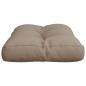 Preview: Palettenkissen Taupe 60x40x12 cm Stoff