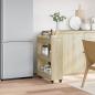 Preview: Schrank mit Rollen Sonoma-Eiche 60x22x79 cm Holzwerkstoff