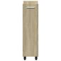 Preview: Schrank mit Rollen Sonoma-Eiche 60x22x79 cm Holzwerkstoff