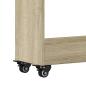 Preview: Schrank mit Rollen Sonoma-Eiche 60x22x79 cm Holzwerkstoff