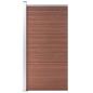 Preview: ARDEBO.de - Zaunelement WPC 95x186 cm Braun