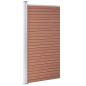 Preview: Zaunelement WPC 95x186 cm Braun