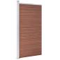 Preview: Zaunelement WPC 95x186 cm Braun