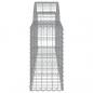 Preview: Gabionen mit Hochbogen 4 Stk. 200x30x60/80 cm Verzinktes Eisen