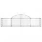 Preview: Gabionen mit Hochbogen 4 Stk. 200x50x40/60 cm Verzinktes Eisen