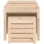 Preview: 3-tlg. Gartenbox-Set Massivholz Kiefer