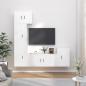 Preview: ARDEBO.de - 5-tlg. TV-Schrank-Set Weiß Holzwerkstoff