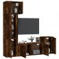 Preview: 5-tlg. TV-Schrank-Set Räuchereiche Holzwerkstoff