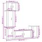Preview: 5-tlg. TV-Schrank-Set Grau Sonoma Holzwerkstoff