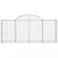 Preview: Gabionen mit Hochbogen 10 Stk. 200x30x80/100cm Verzinktes Eisen