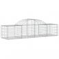 Preview: Gabionen mit Hochbogen 7 Stk. 200x50x40/60 cm Verzinktes Eisen