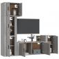 Preview: 5-tlg. TV-Schrank-Set Grau Sonoma Holzwerkstoff