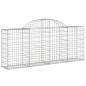 Preview: Gabionen mit Hochbogen 6 Stk. 200x30x80/100 cm Verzinktes Eisen