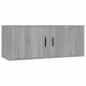 Preview: 4-tlg. TV-Schrank-Set Grau Sonoma Holzwerkstoff