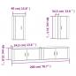 Preview: 4-tlg. TV-Schrank-Set Grau Sonoma Holzwerkstoff