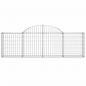 Preview: Gabionen mit Hochbogen 11 Stk. 200x30x60/80 cm Verzinktes Eisen
