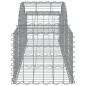 Preview: Gabionen mit Hochbogen 2 Stk. 200x50x40/60 cm Verzinktes Eisen