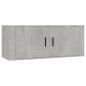 Preview: 6-tlg. TV-Schrank-Set Betongrau Holzwerkstoff