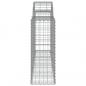 Preview: Gabionen mit Hochbogen 3 Stk. 200x30x80/100 cm Verzinktes Eisen