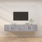 Preview: ARDEBO.de - TV-Wandschränke 2 Stk. Grau Sonoma 100x34,5x40 cm