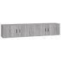 Preview: TV-Wandschränke 2 Stk. Grau Sonoma 100x34,5x40 cm