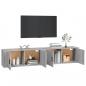 Preview: TV-Wandschränke 2 Stk. Grau Sonoma 100x34,5x40 cm