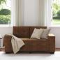 Preview: Braun Stoff, Holz Mittel Langlebig Loveseat Sofa Rechteckig